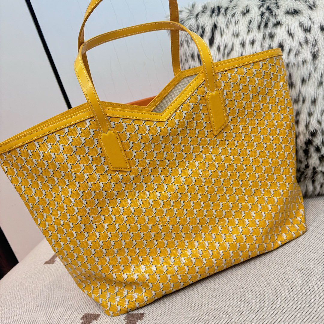 [TOP] MOYNAT M canvas Tote Bag 53x33x17cm - Yellow - 711 Luxury