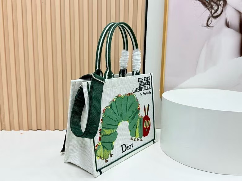 [TOP] Christian Dior Book Tote Bag 36 x 27 x 16 cm - White - 711 Luxury