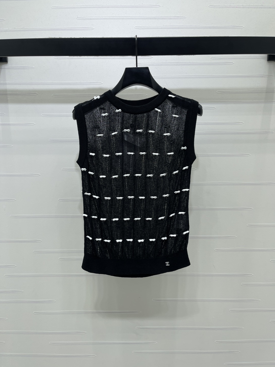 [TOP] CHANEL Knit Top - Black - 711 Luxury