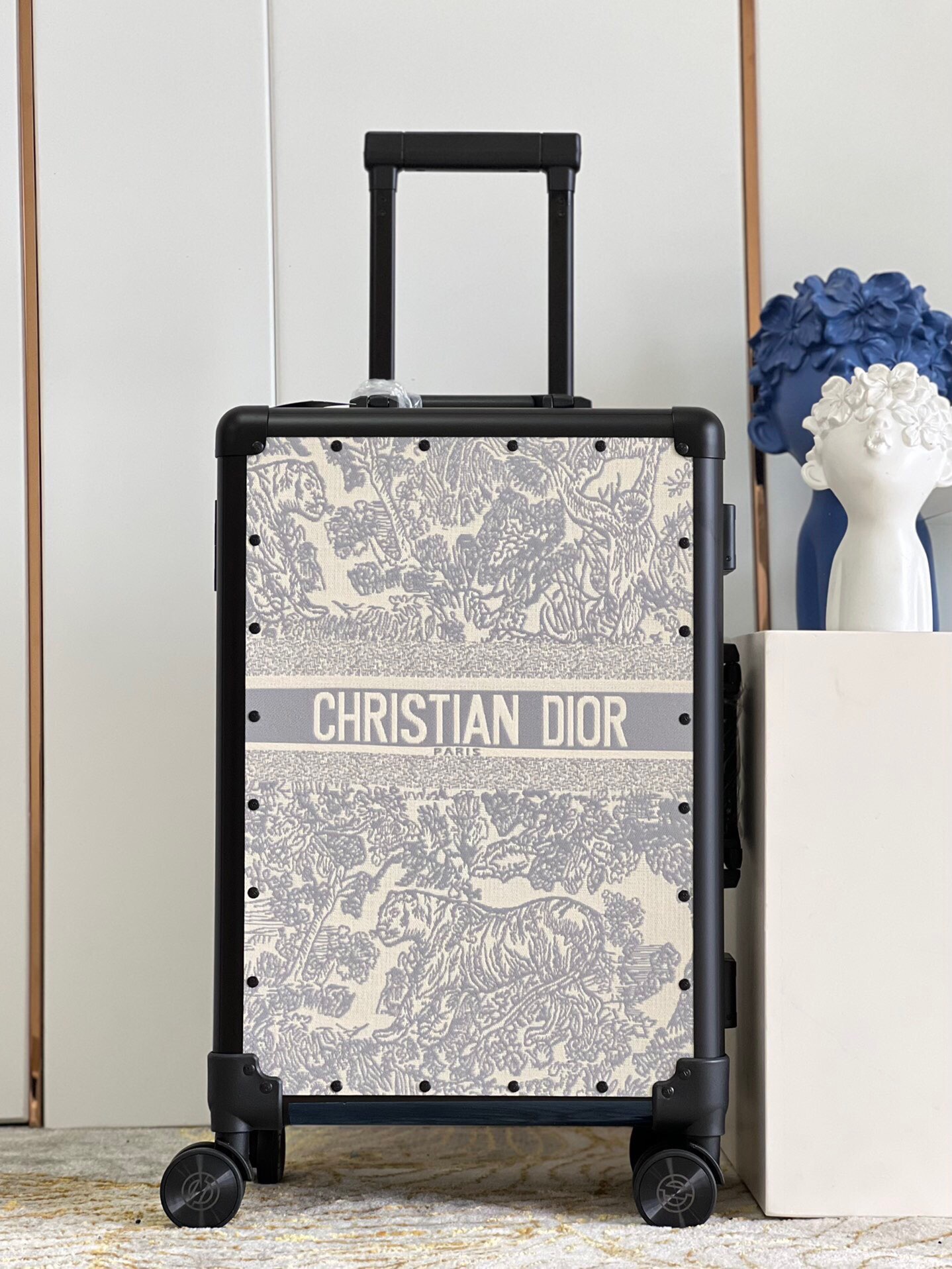 [TOP] Christian Dior Horizon Luggage Box 34-20-55cm - Grey - 711 Luxury