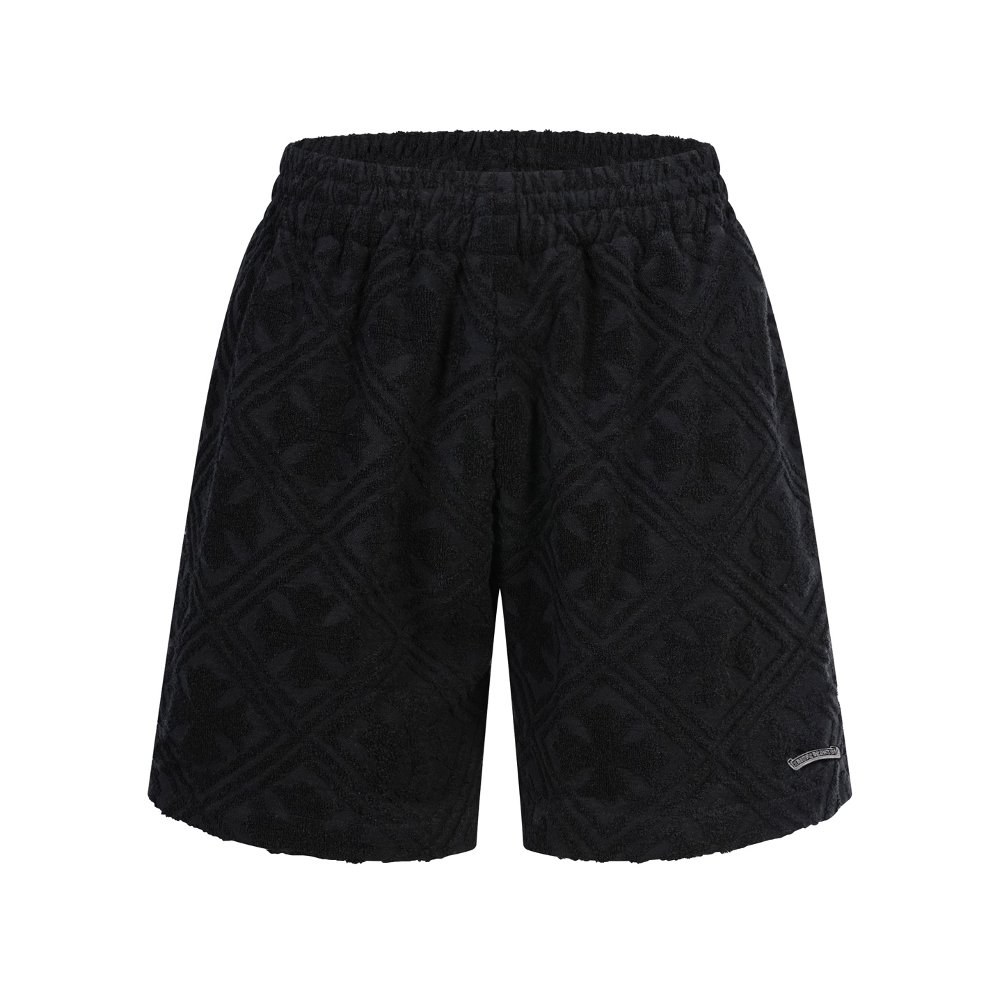 Chrome Hearts Cannes Cross Pattern Terry Elastic Casual Shorts #381940