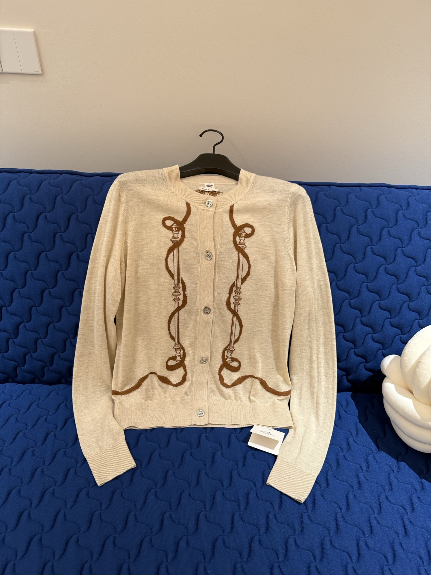Hermès Ferronnerie Long-sleeve Cardigan #380114