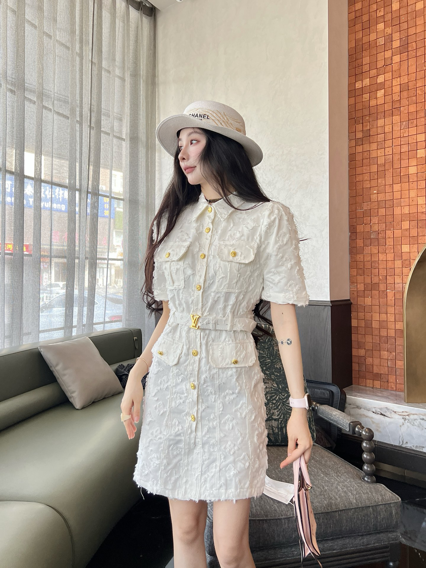 [TOP] Louis Vuitton LV  Dress - White