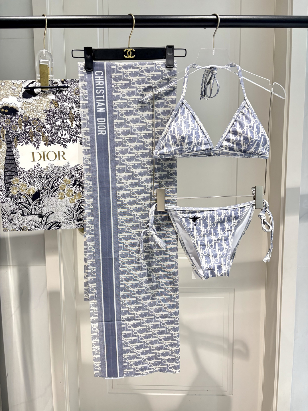[TOP] Christian Dior Bikini Swimsuit Set - Blue - 711 Luxury