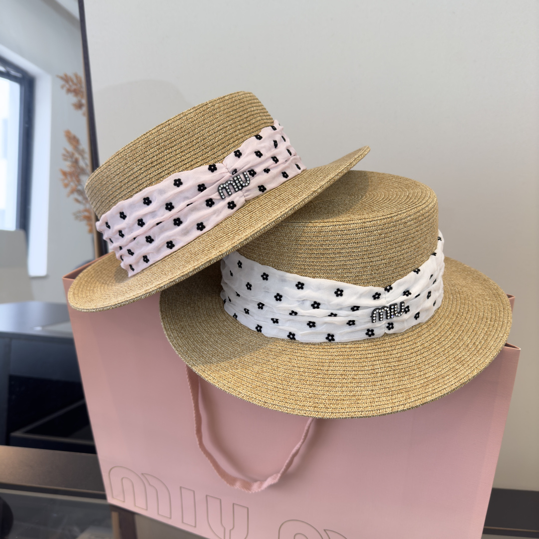 [TOP] Miu Miu Straw Hat - 2 Color