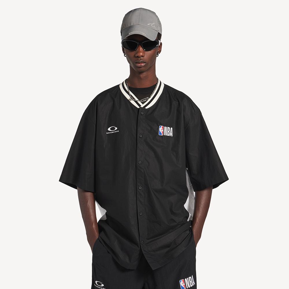 Balenciaga Nba Collaboration Short Sleeve Shirt #383088