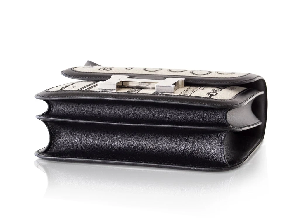 [TOP] HERMES Constance 24 Limited Edition Dechainee Bag 24x15x5cm - Anemone & Black