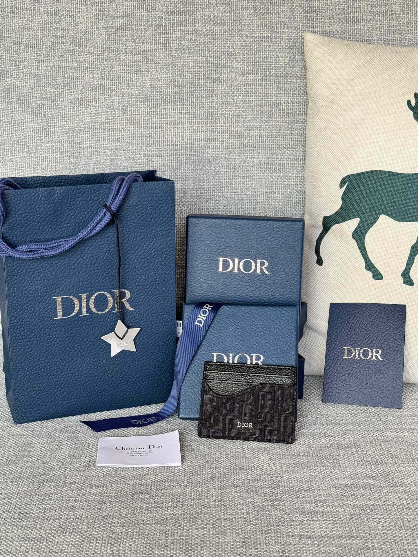 [TOP] Christian Dior Card Holder - Black - 711 Luxury