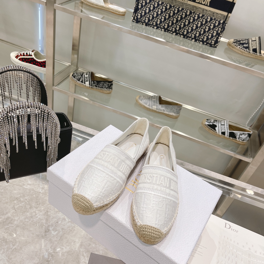 [TOP] Christian Dior Fisherman Shoes - White - 711 Luxury