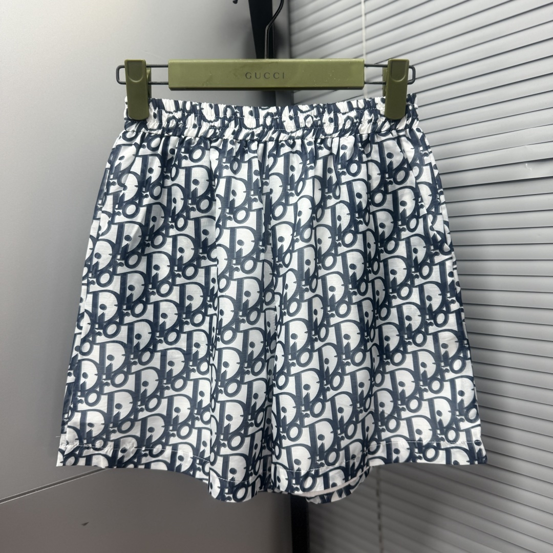 [TOP] Christian Dior  Shirt + Shorts Suit - Blue