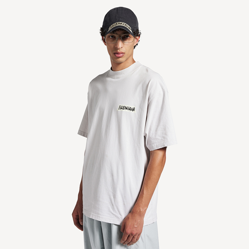 Balenciaga Clothing Balenciaga Masking Tape T-shirt Medium Fit | Nigo Office