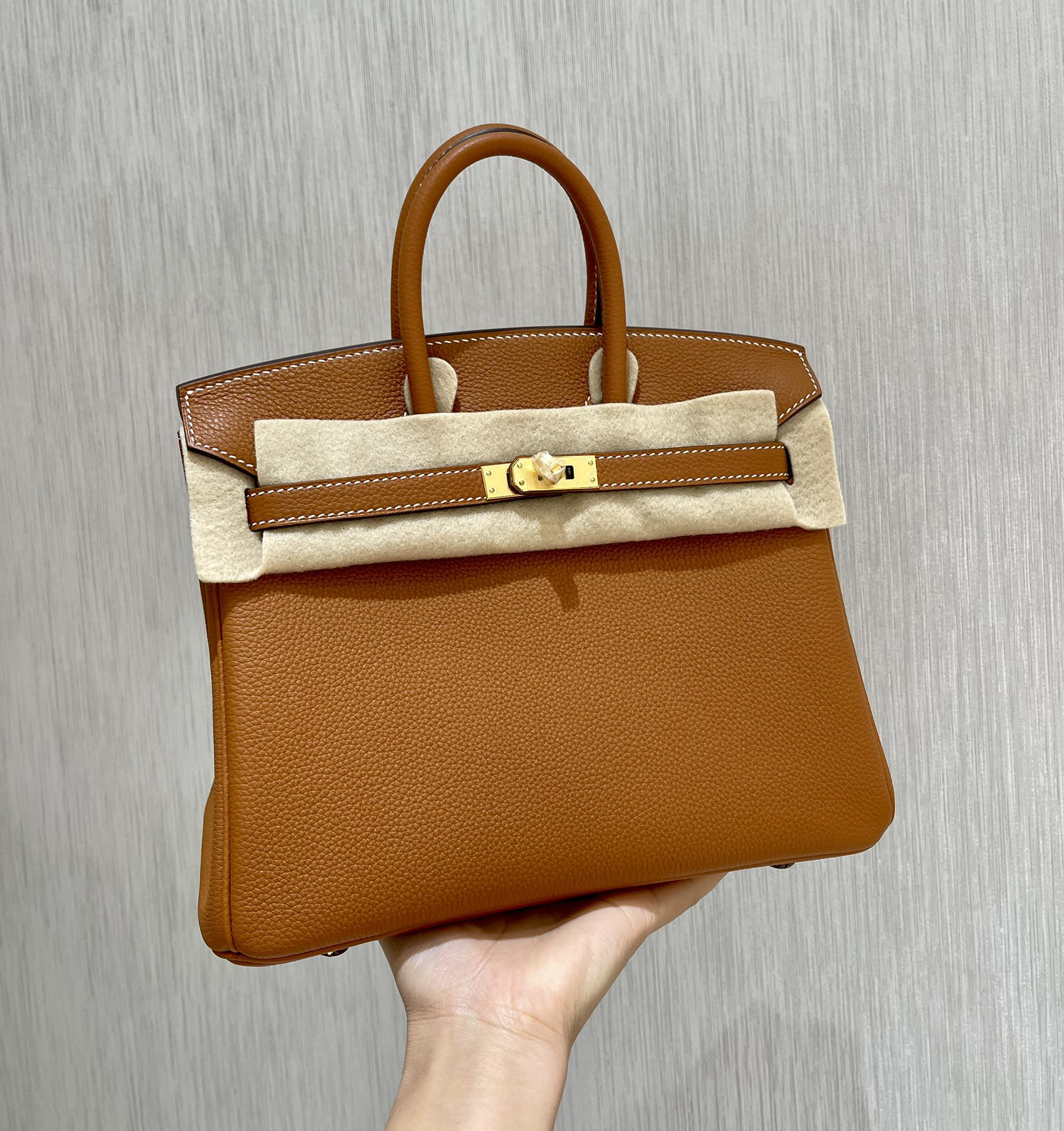 [TOP] HERMES Birkin Togo Leather 25cm - Gold & GHW