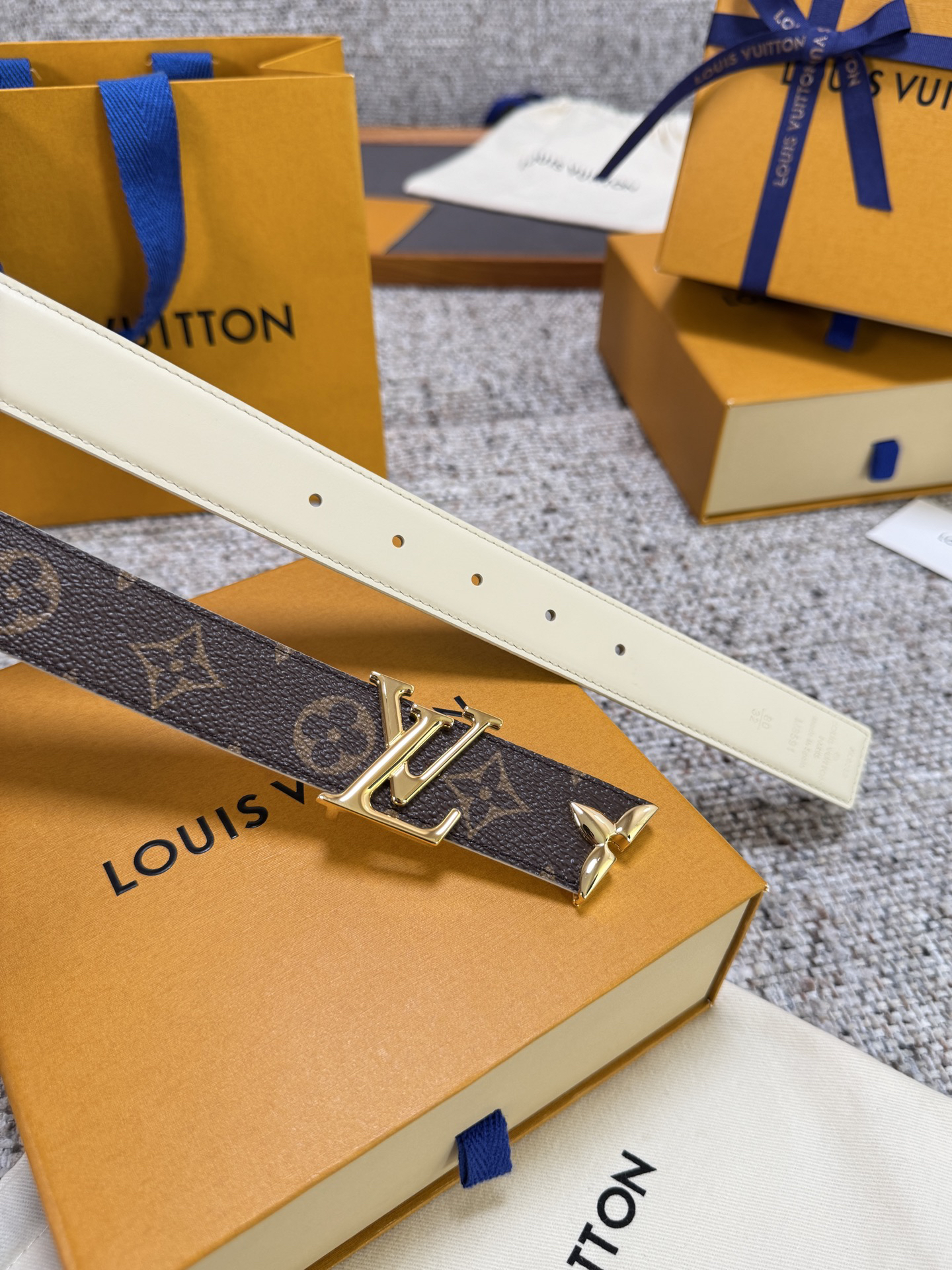 [TOP] Louis Vuitton LV Belt 3 cm - Brown - 711 Luxury