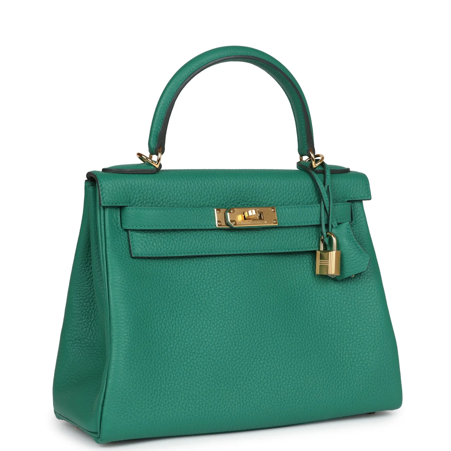 Hermes Kelly Retourne  Vert Vertigo Clemence Gold Hardware