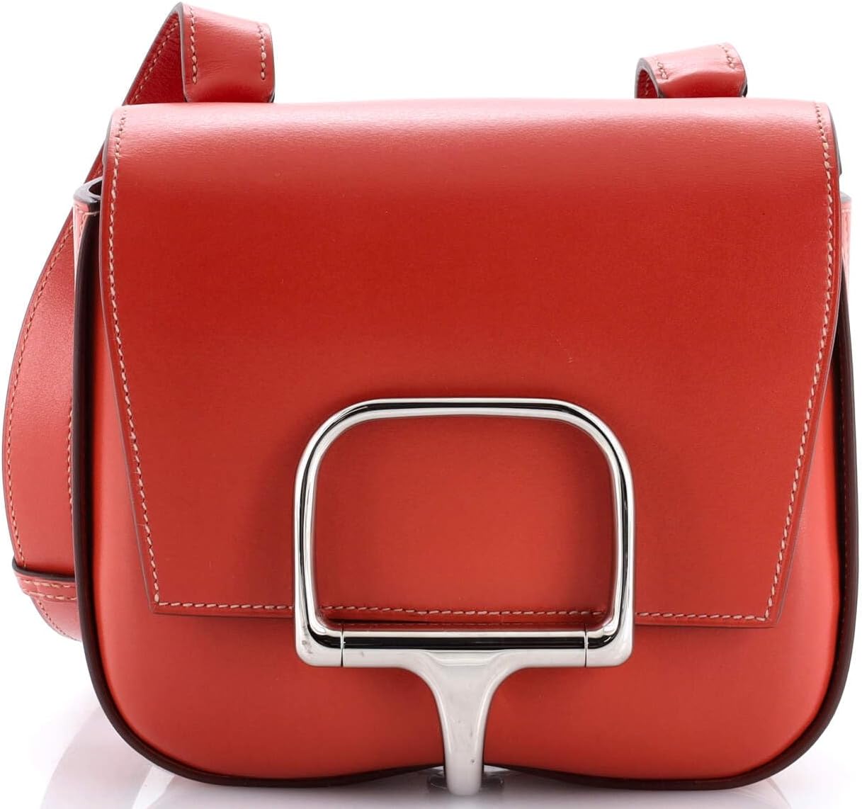 Hermès, Pre-Loved Della Cavalleria Shoulder Bag Tadelakt Mini, Sanguine