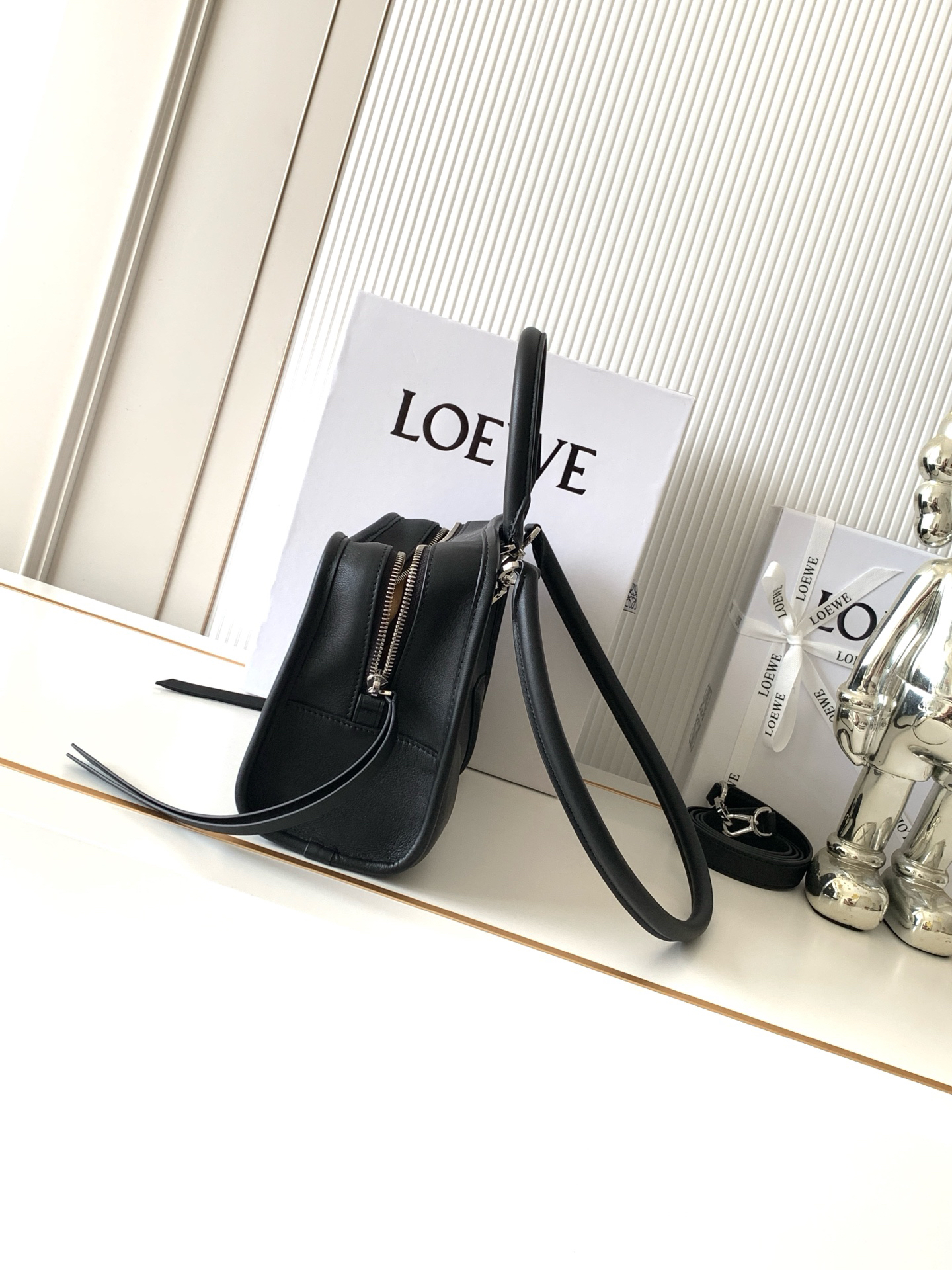 [TOP] LOEWE Amazona 180 Bag 24.5*18.5*10 CM - Black - 711 Luxury