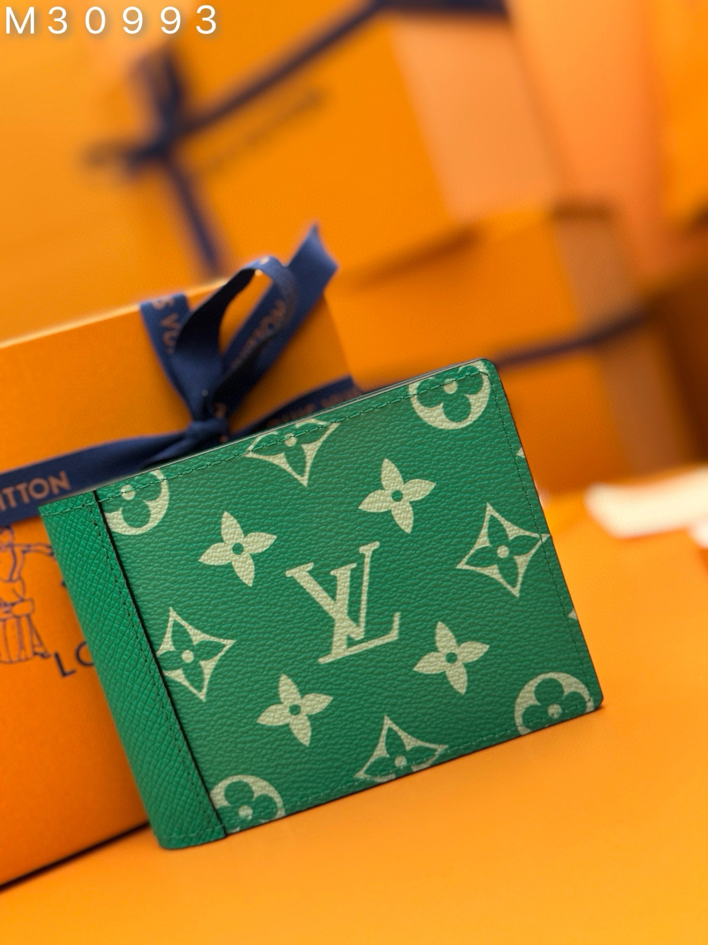 [TOP] Louis Vuitton LV Multie Wallet 11.5x9.0x1.5cm - Green - 711 Luxury