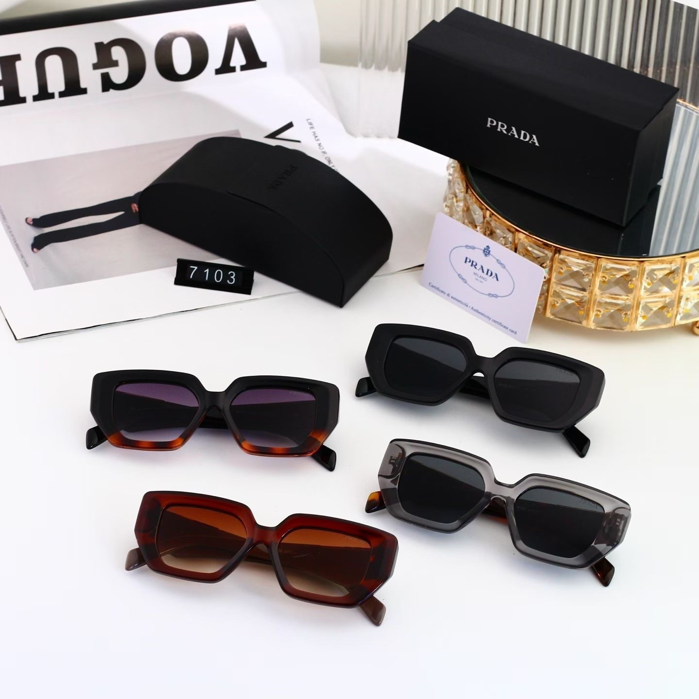 [TOP] PRADA Sunglasses - 4 Colors - 711 Luxury