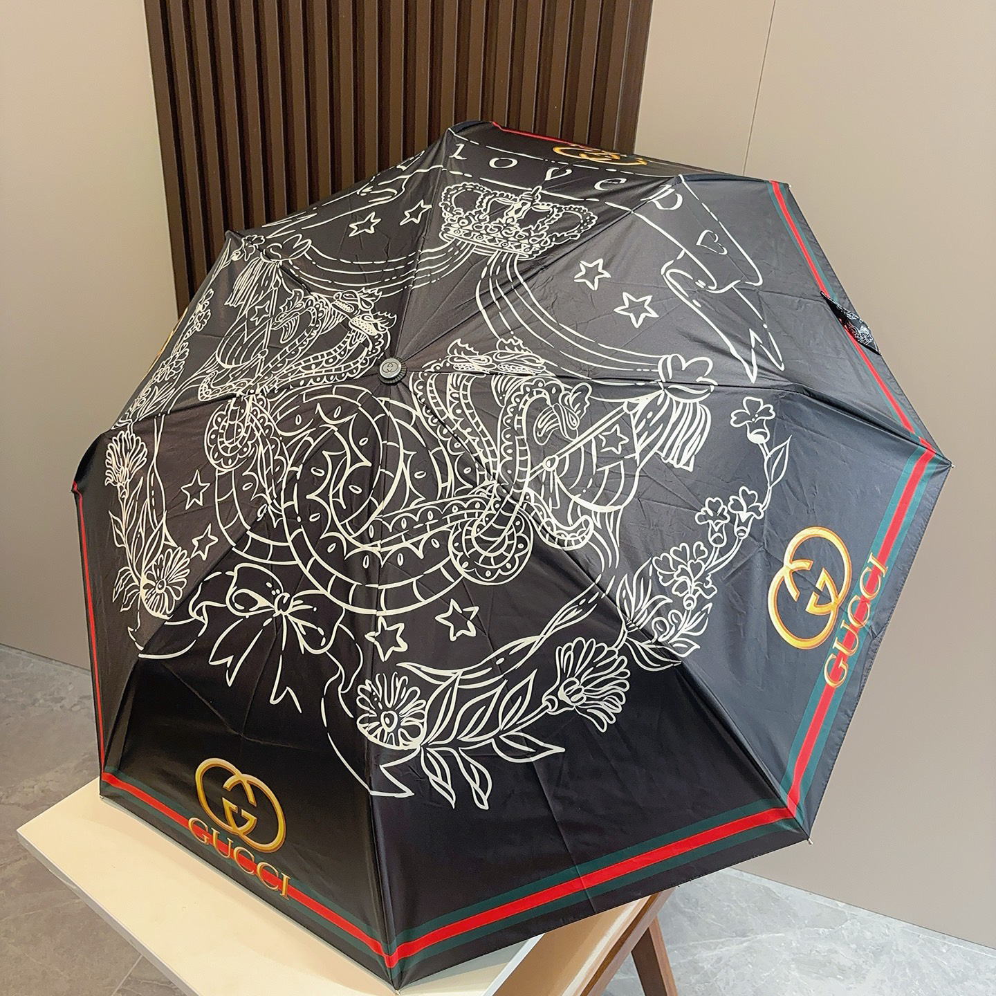 [TOP] GUCCI Umbrella - Black - 711 Luxury