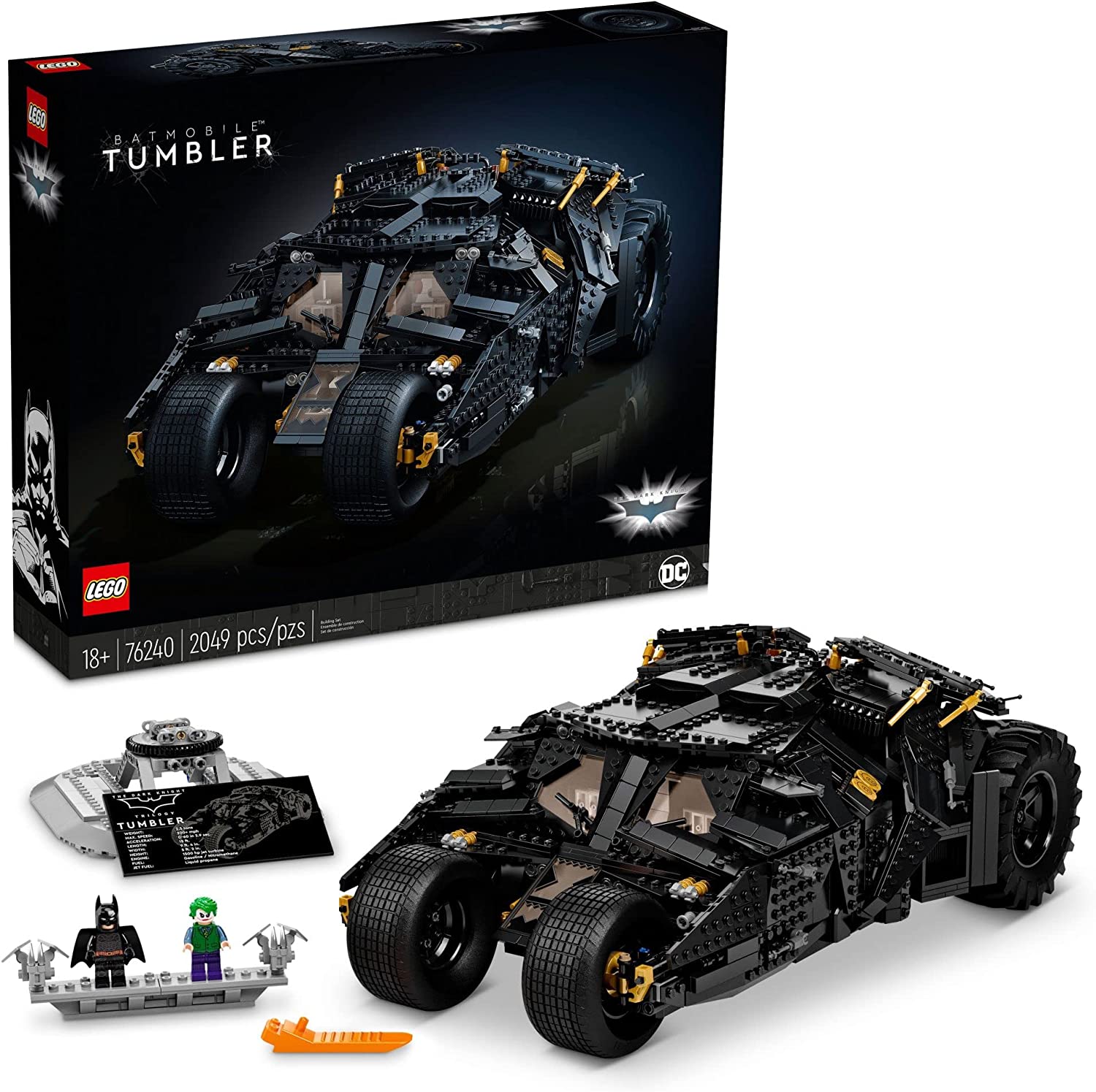 LEGO DC Super Heroes Batmobile Tumbler 76240 Building Set for Adults (2049 Pieces)