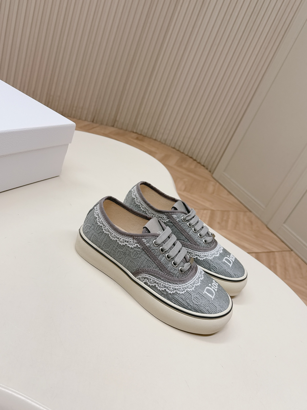 [TOP] Christian Dior Oblique Casual Shoes - Grey - 711 Luxury