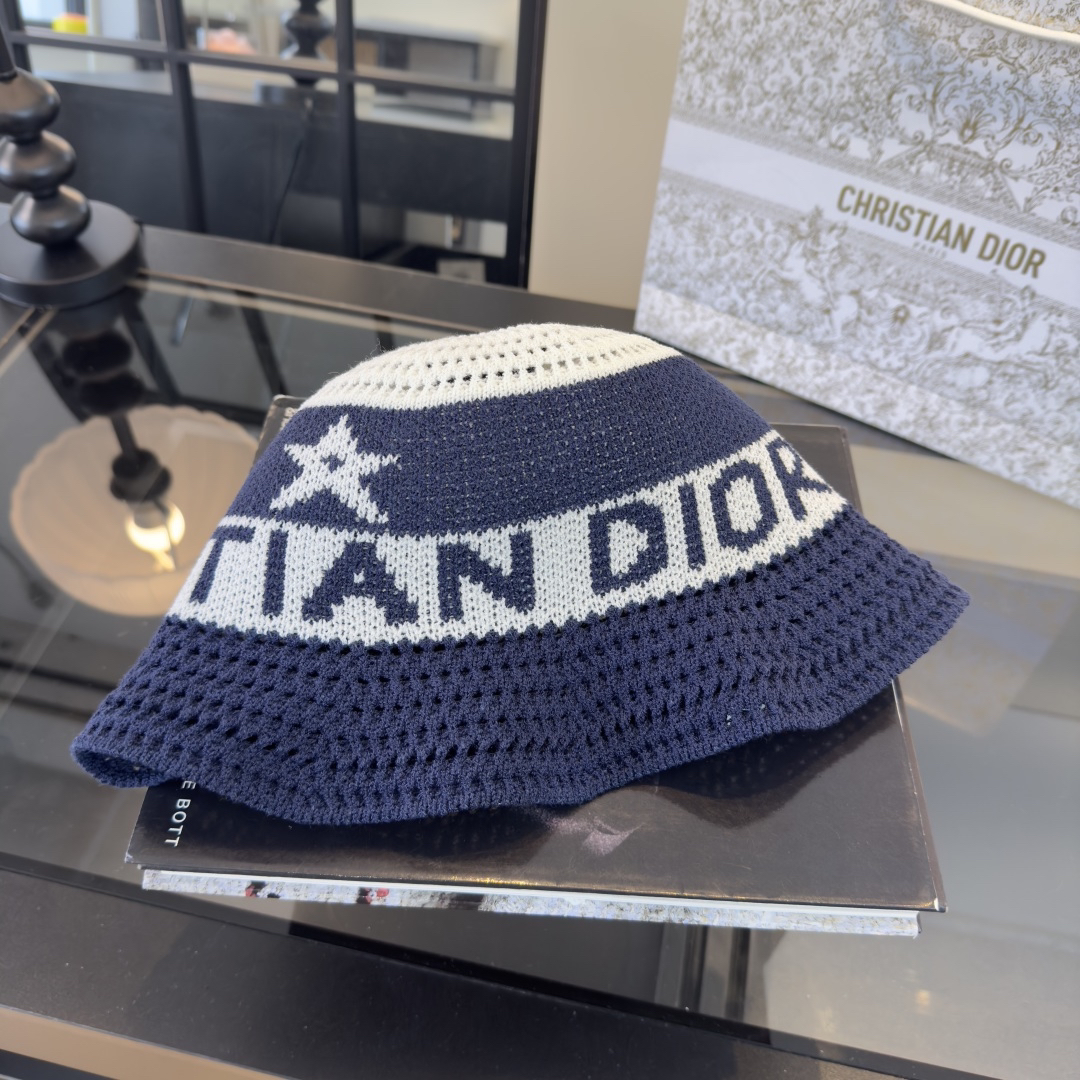 [TOP] Christian Dior Hat - Blue - 711 Luxury