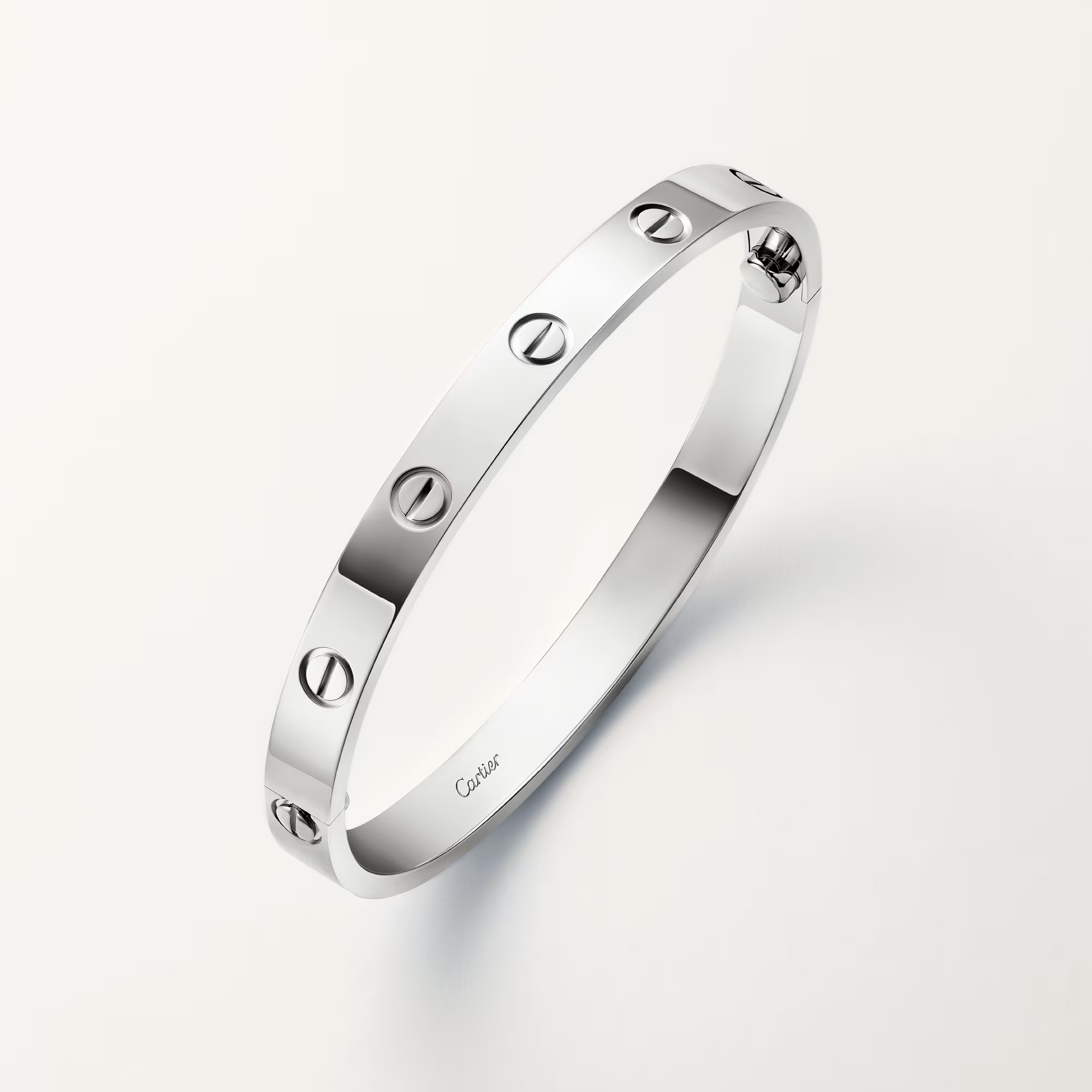 Carty Love Grand Union Bracelet, White Gold, Classic Model