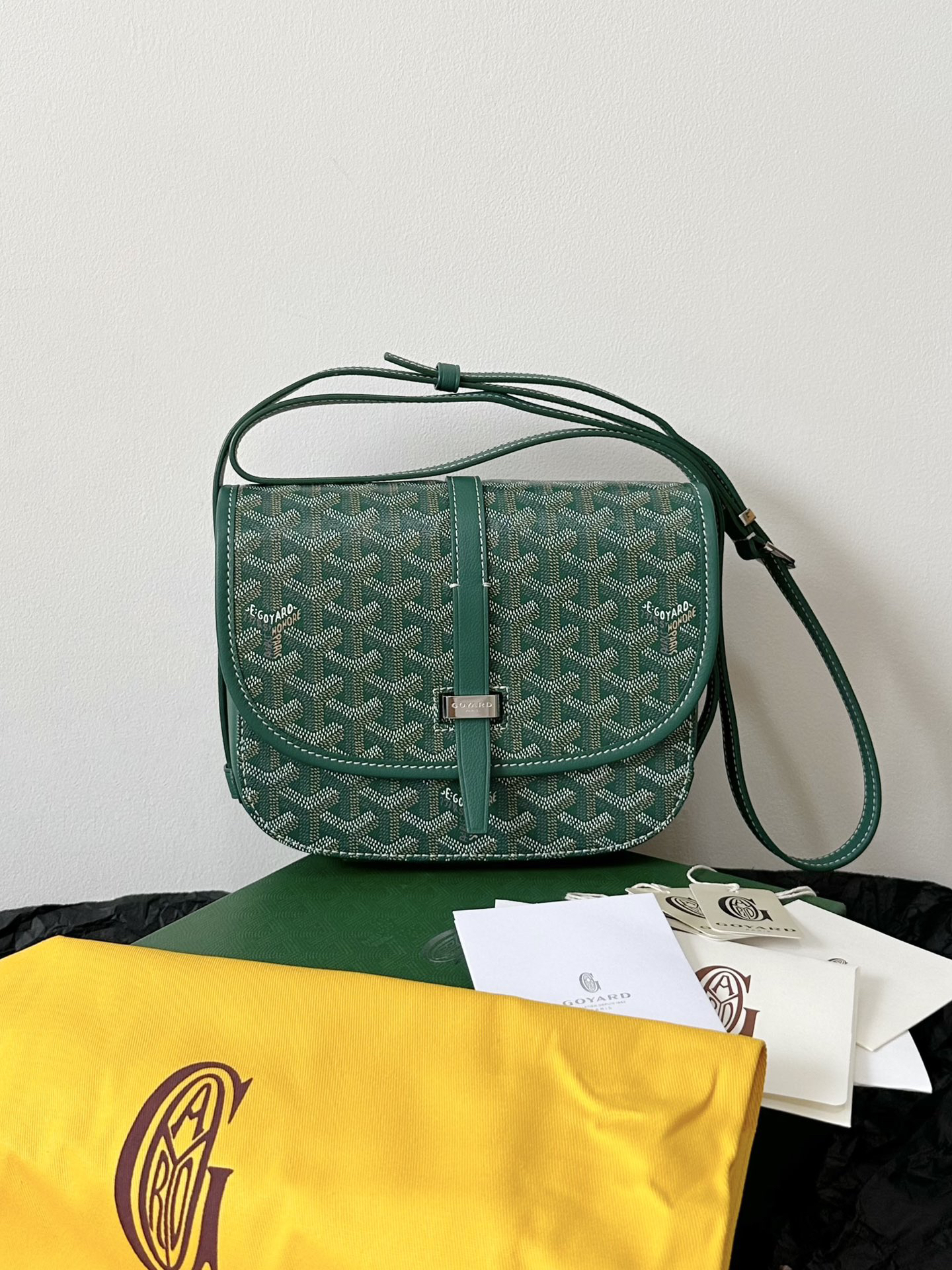 [TOP] Goyard Saddle Bag 22×16×7cm - Green - 711 Luxury