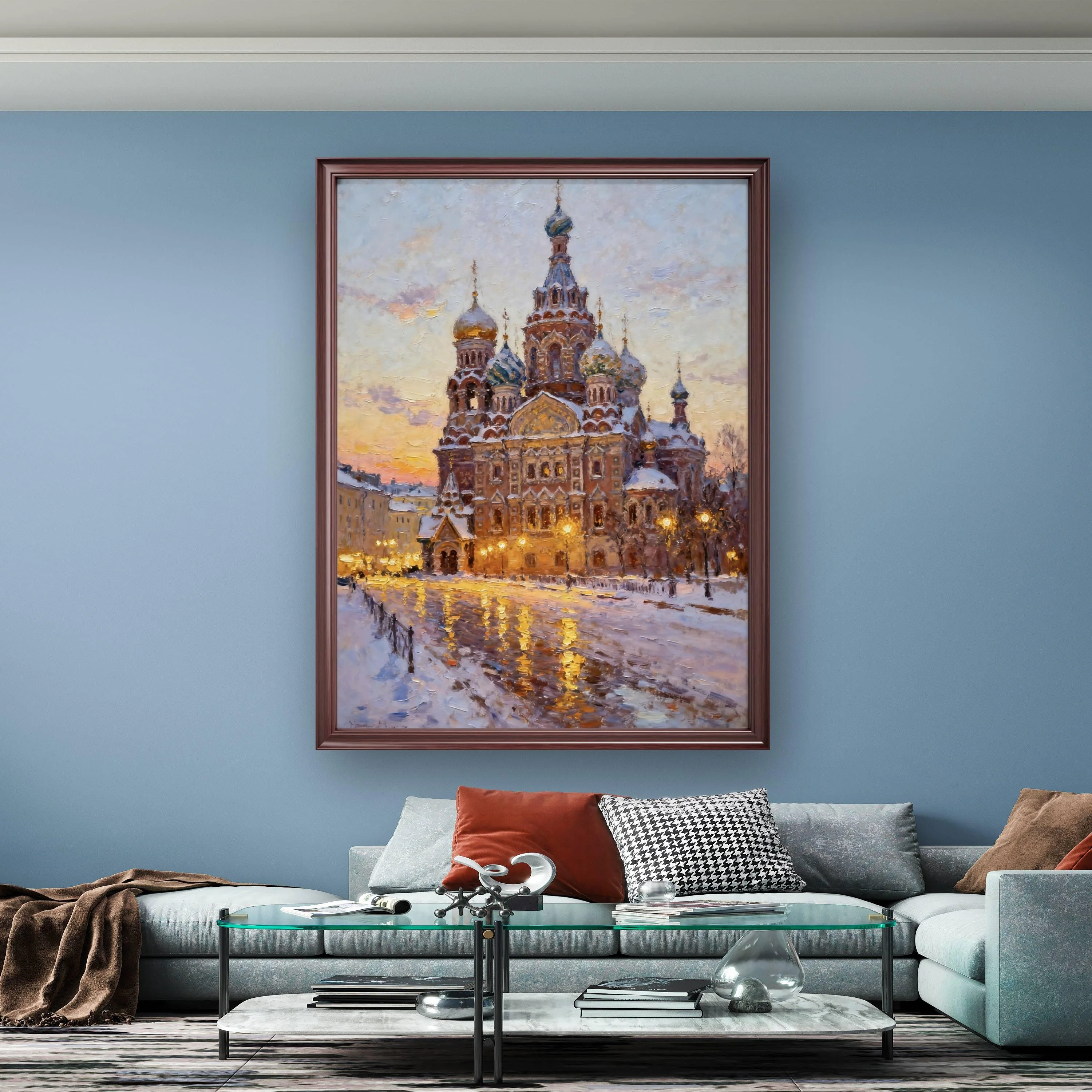 Castle with Dancing Snow