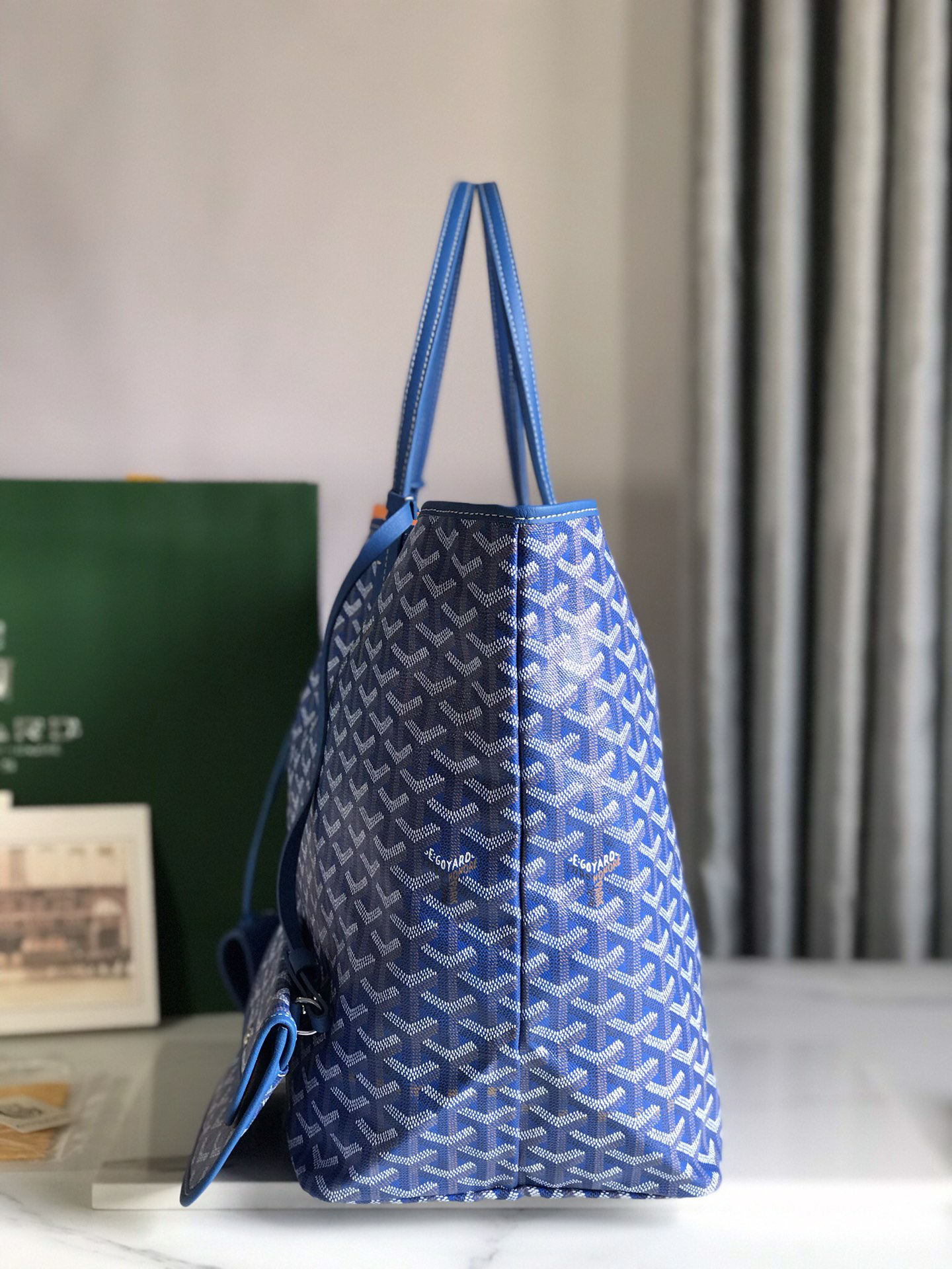 [TOP] Goyard Saint Louis Bag 40-20-32 CM - Blue - 711 Luxury