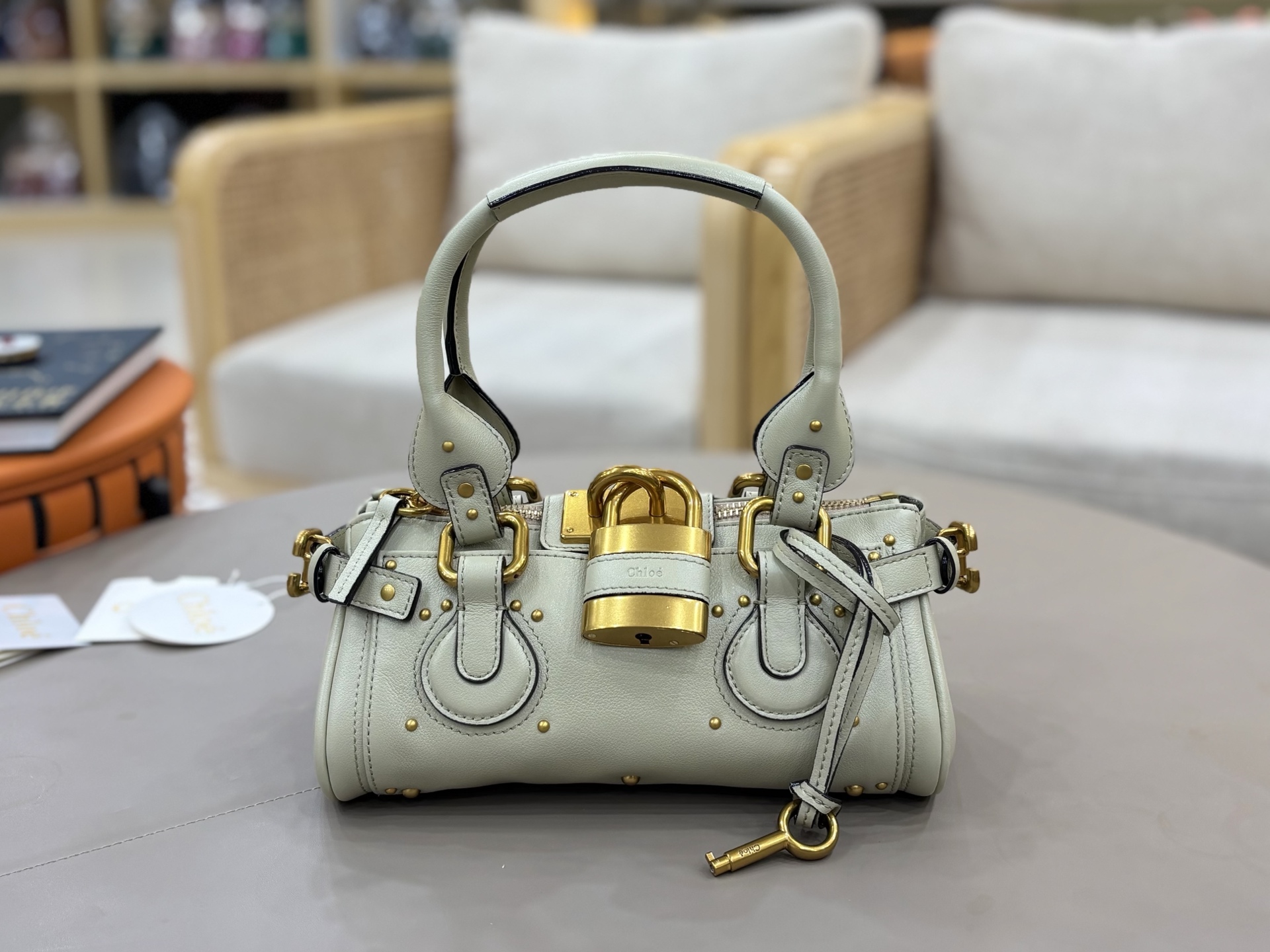 [TOP] Chloe Paddington Bag 26*12*12cm - White - 711 Luxury