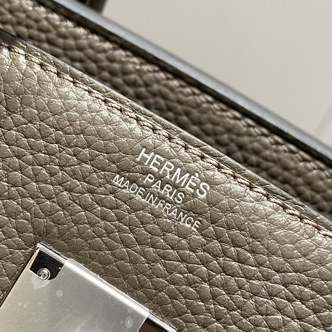 [TOP] HERMES Birkin Togo Leather 30cm - Etain & SHW