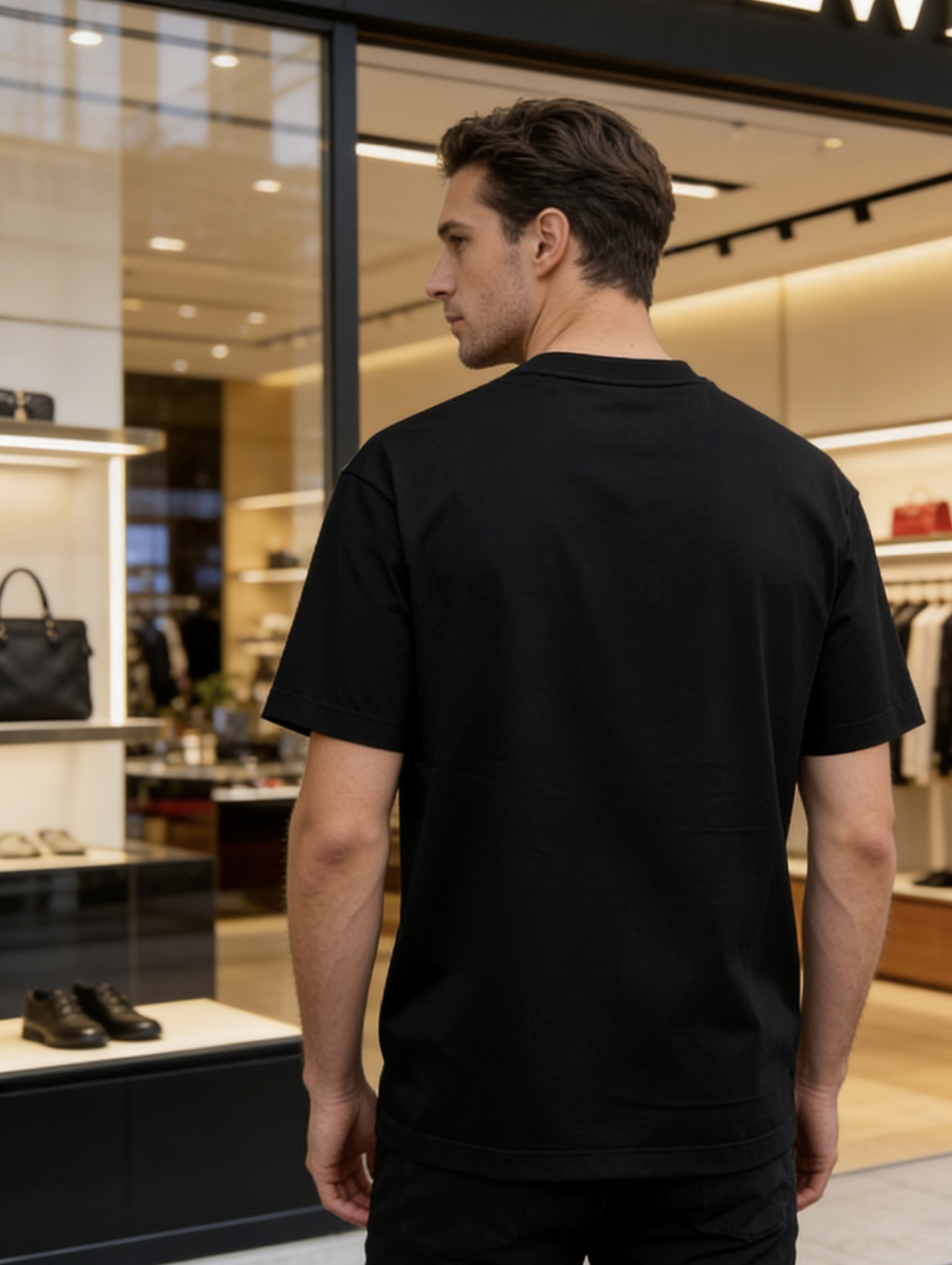 [TOP] PRADA Men's T-Shirt - Black