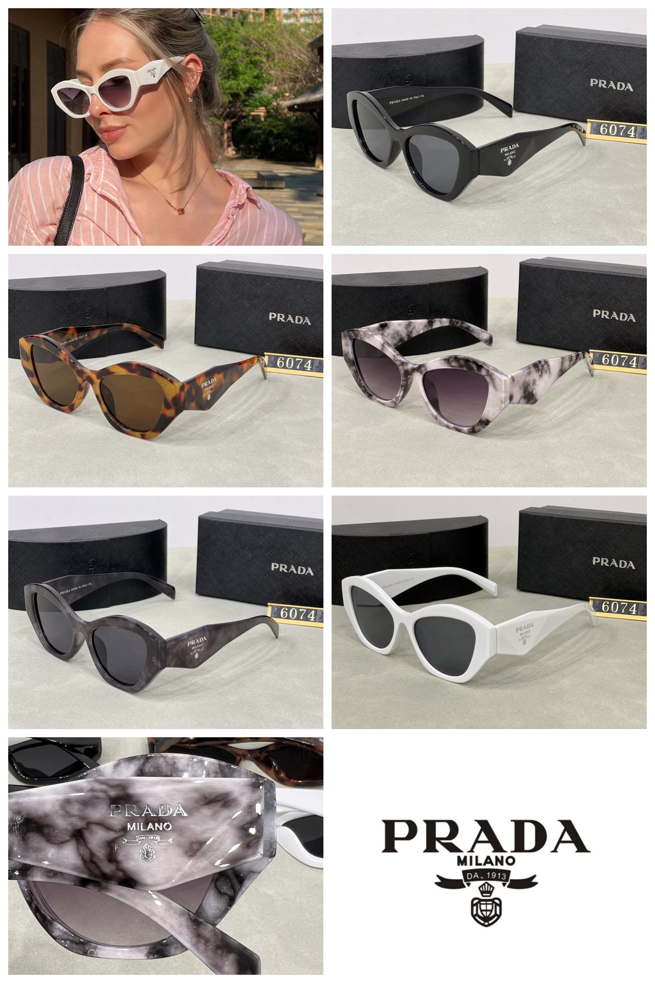[TOP] PRADA Sunglasses - 5 Colors - 711 Luxury