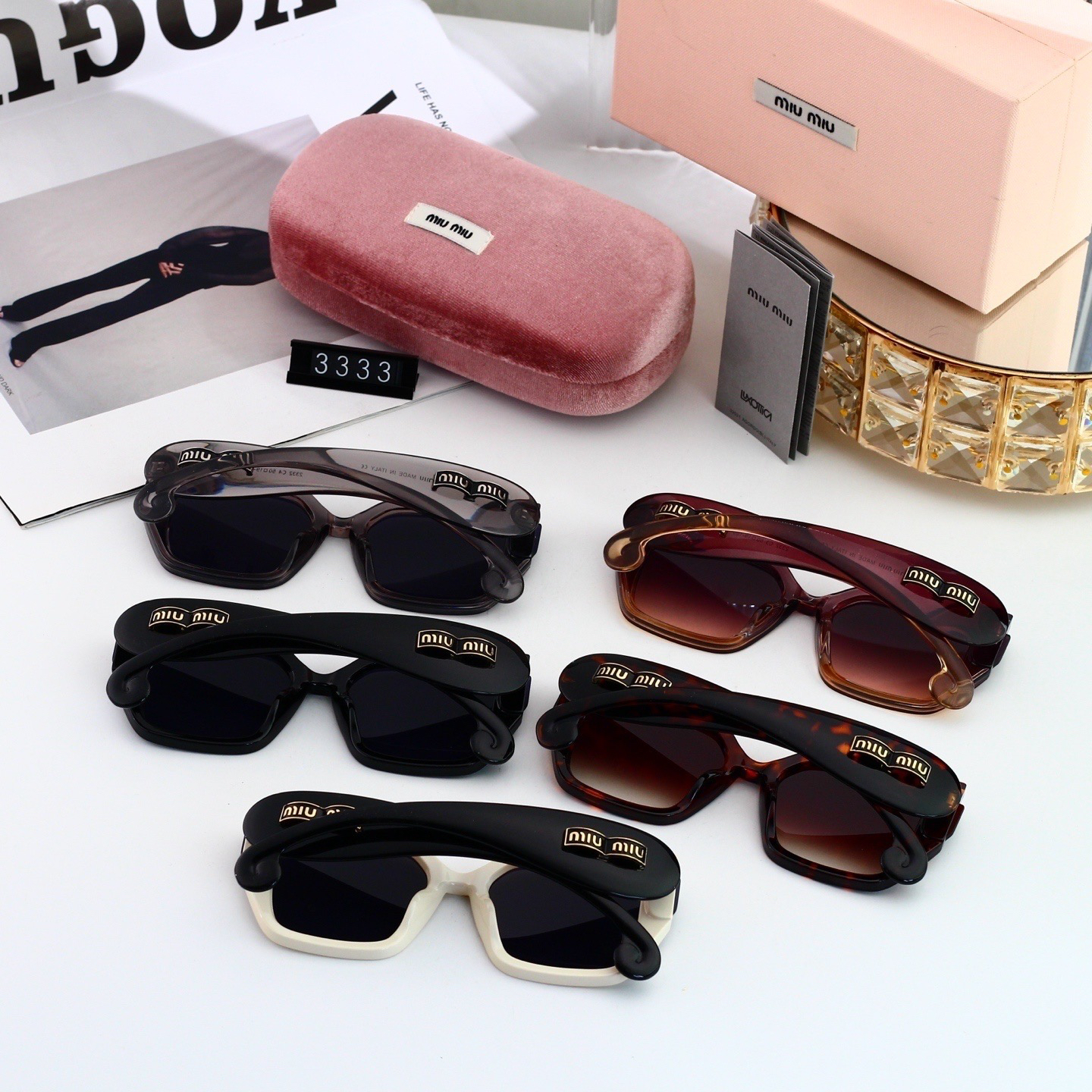 [TOP] Miu Miu Sunglasses - 5 Colors - 711 Luxury