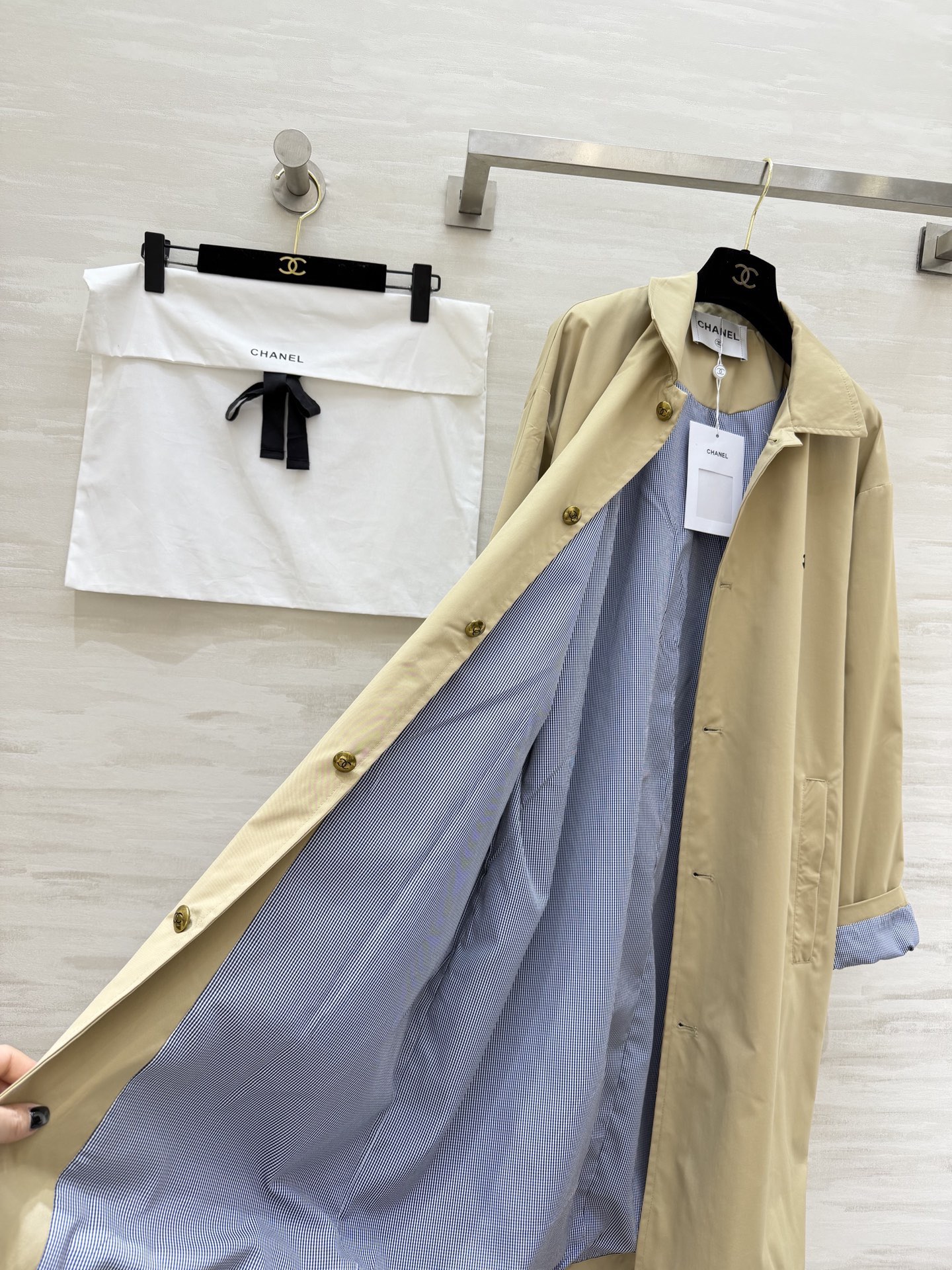 [TOP] CHANEL Trench Coat - Khaki - 711 Luxury
