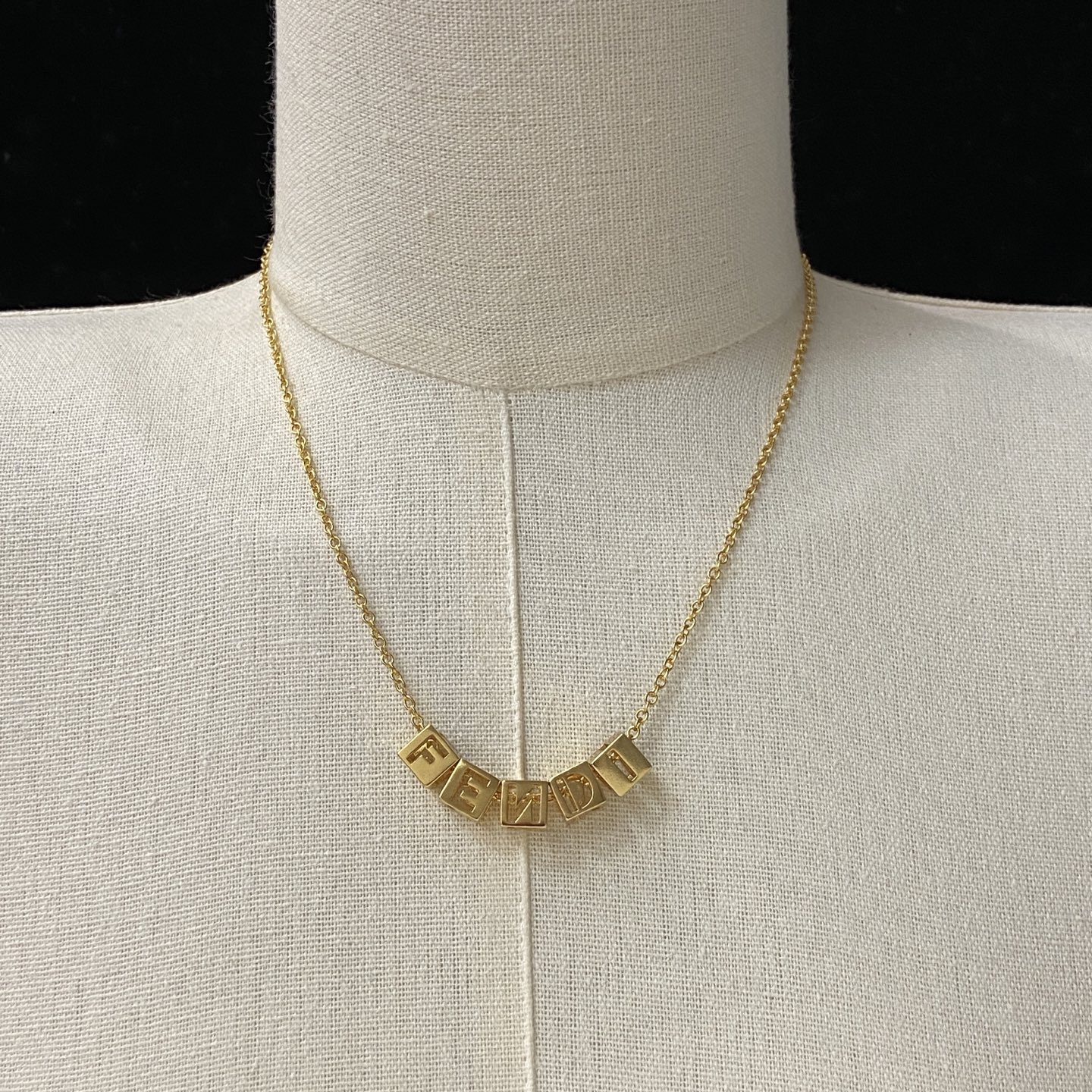 [TOP] FENDI Necklace - Gold - 711 Luxury