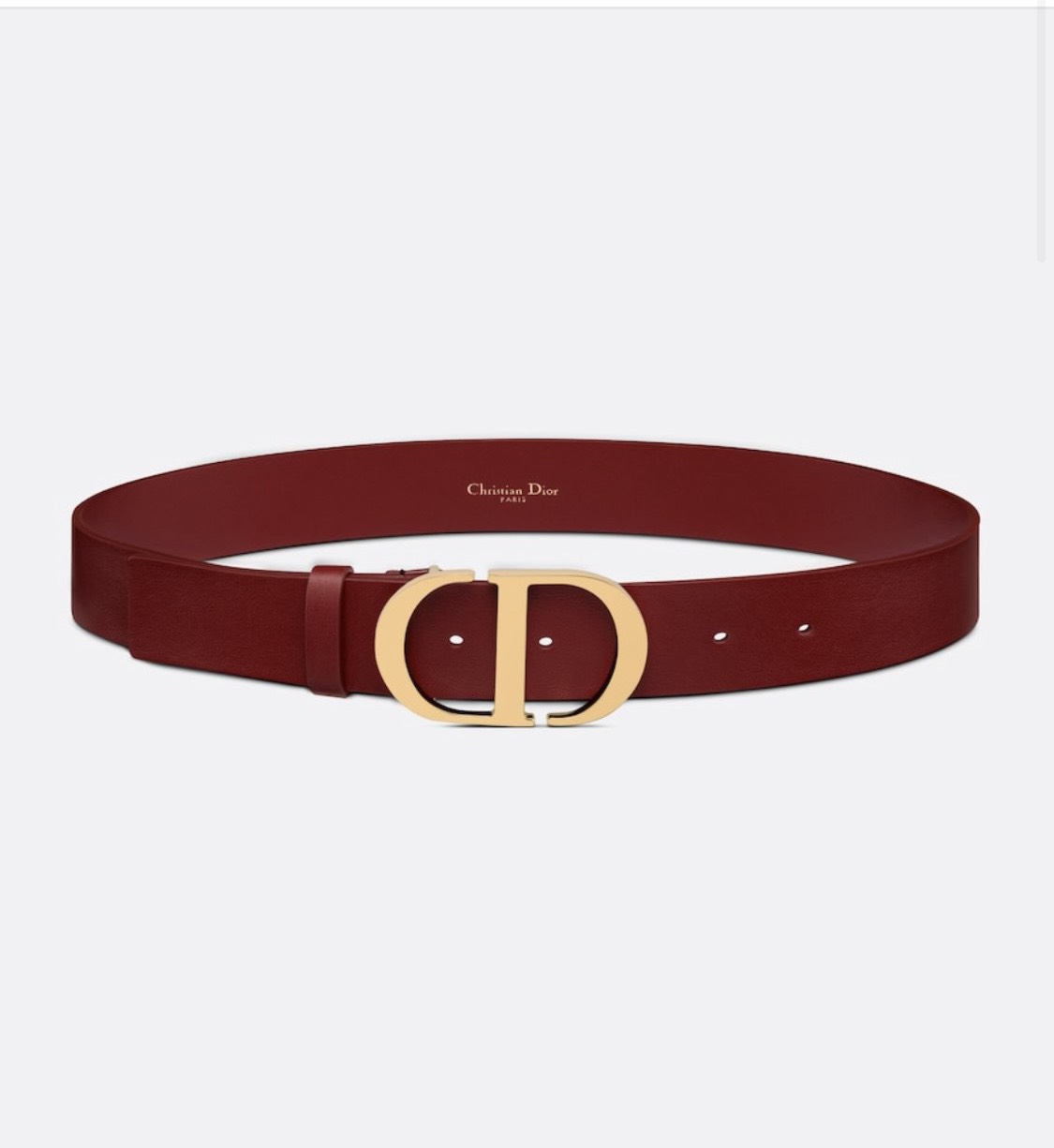 [TOP] Christian Dior Belt Cowhide 35mm - Red - 711 Luxury