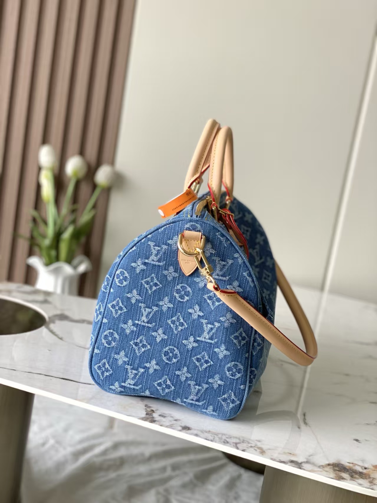 [TOP] Louis Vuitton LV Speedy Soft 30 Bag 30x21x17 cm - Blue