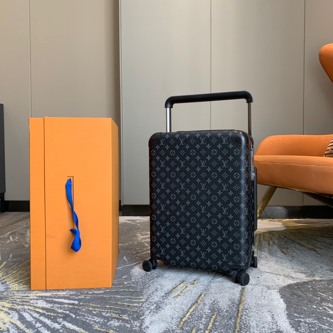[TOP] Louis Vuitton LV Rolling Luggage Horizon 38.0 x 55.0 x 21.0 cm - Black - 711 Luxury