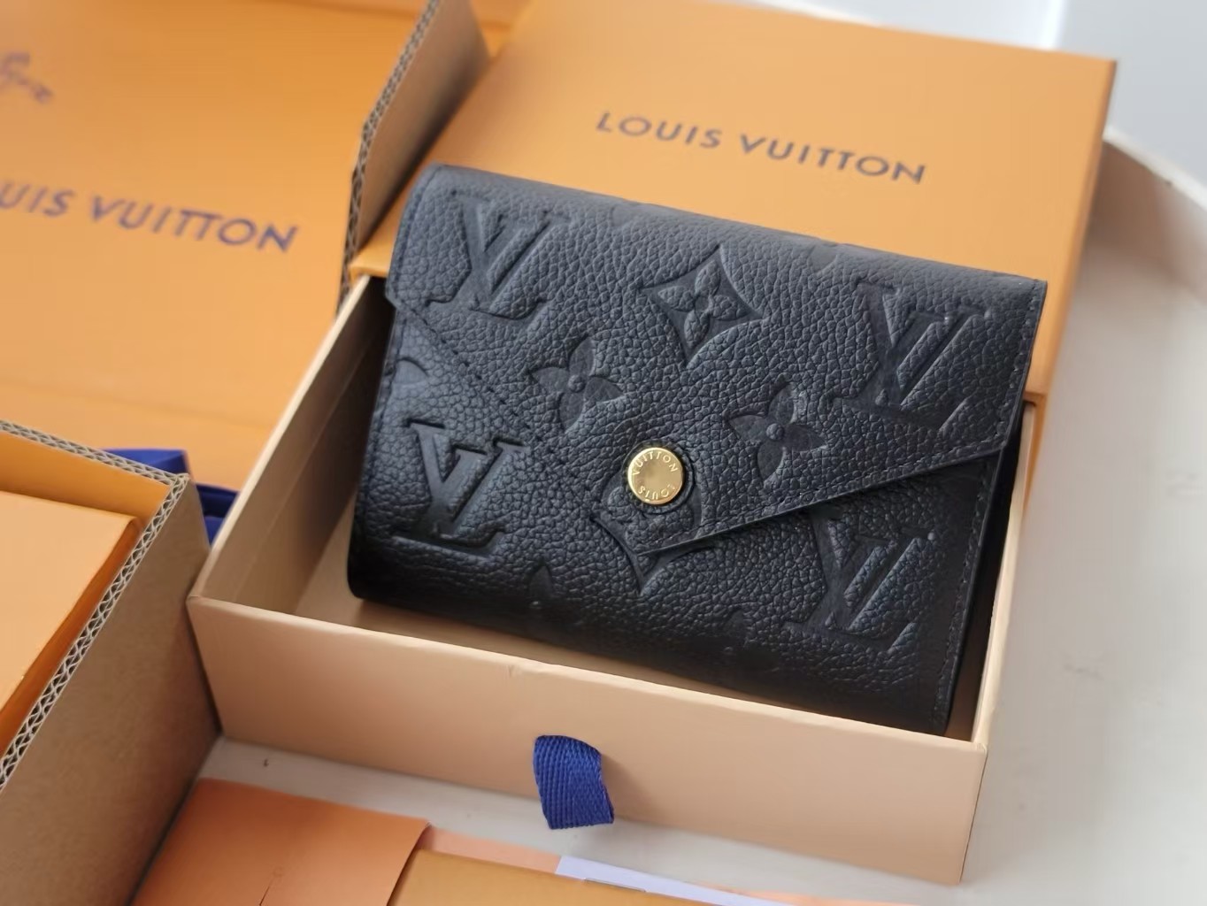[TOP] Louis Vuitton LV Wallet 12X9.5x1.5cm - Black - 711 Luxury