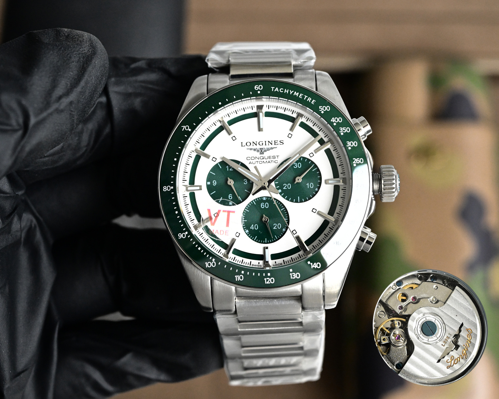 [TOP] LONGINES Watch 42mm - Green/White - 711 Luxury