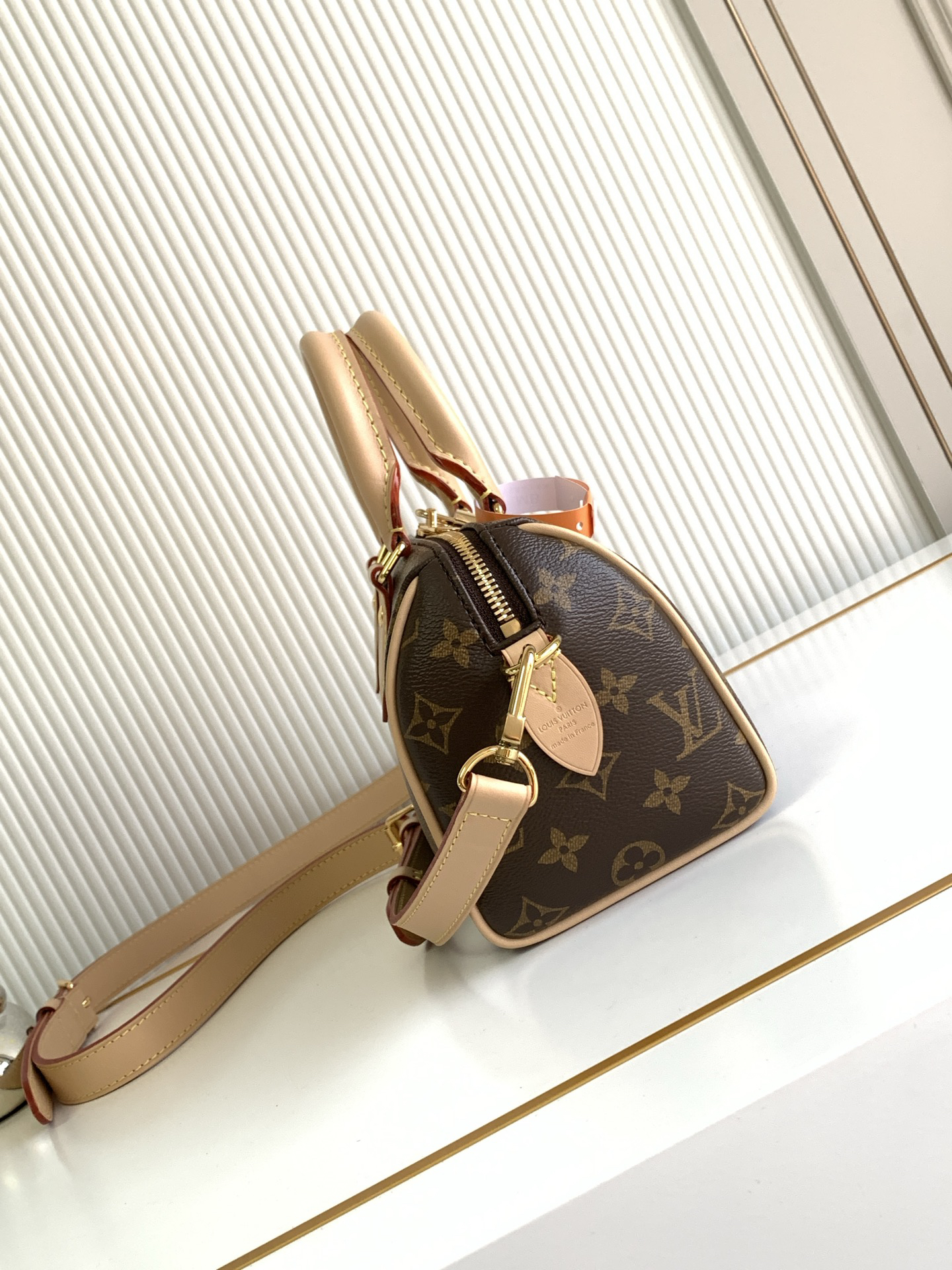 [TOP] Louis Vuitton LV Speedy Handbag Monogram 20.5x13.5x12CM - Brown
