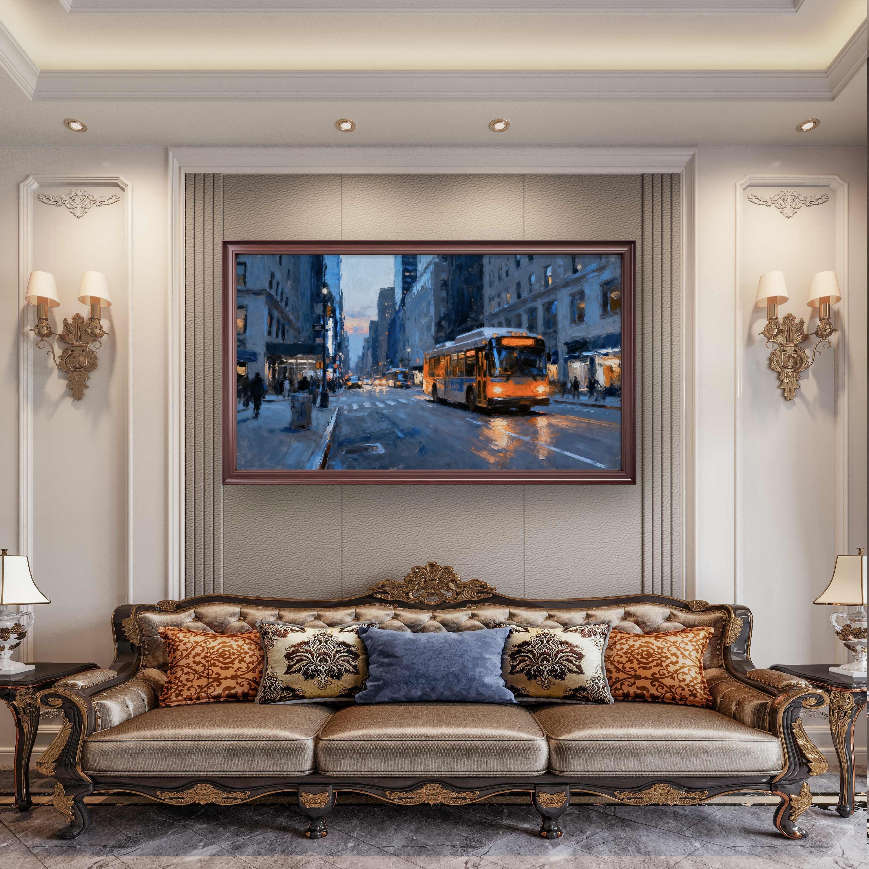 Bustling Street Scene