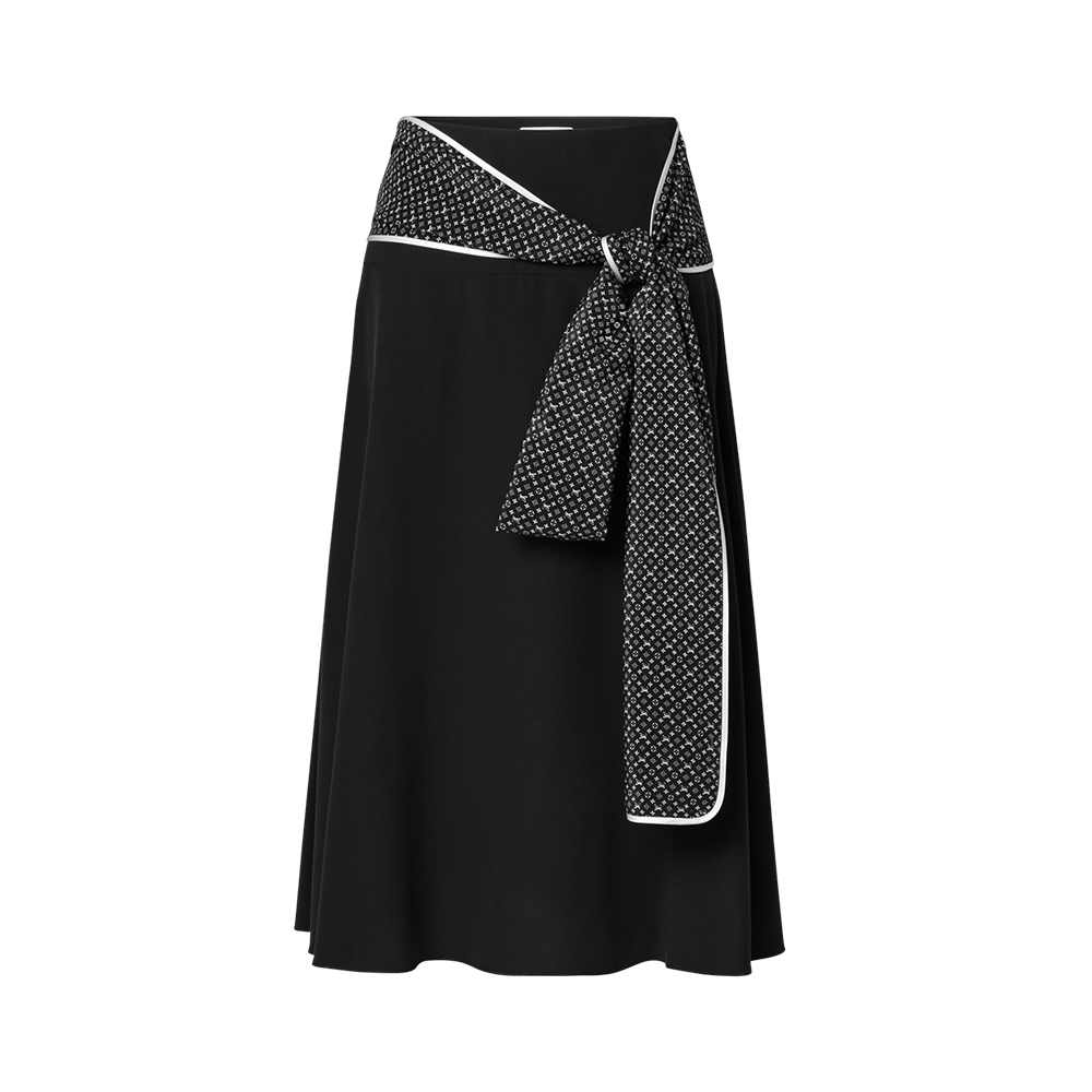 LOUIS VUITTON Monogram Scarf Skirt #379937