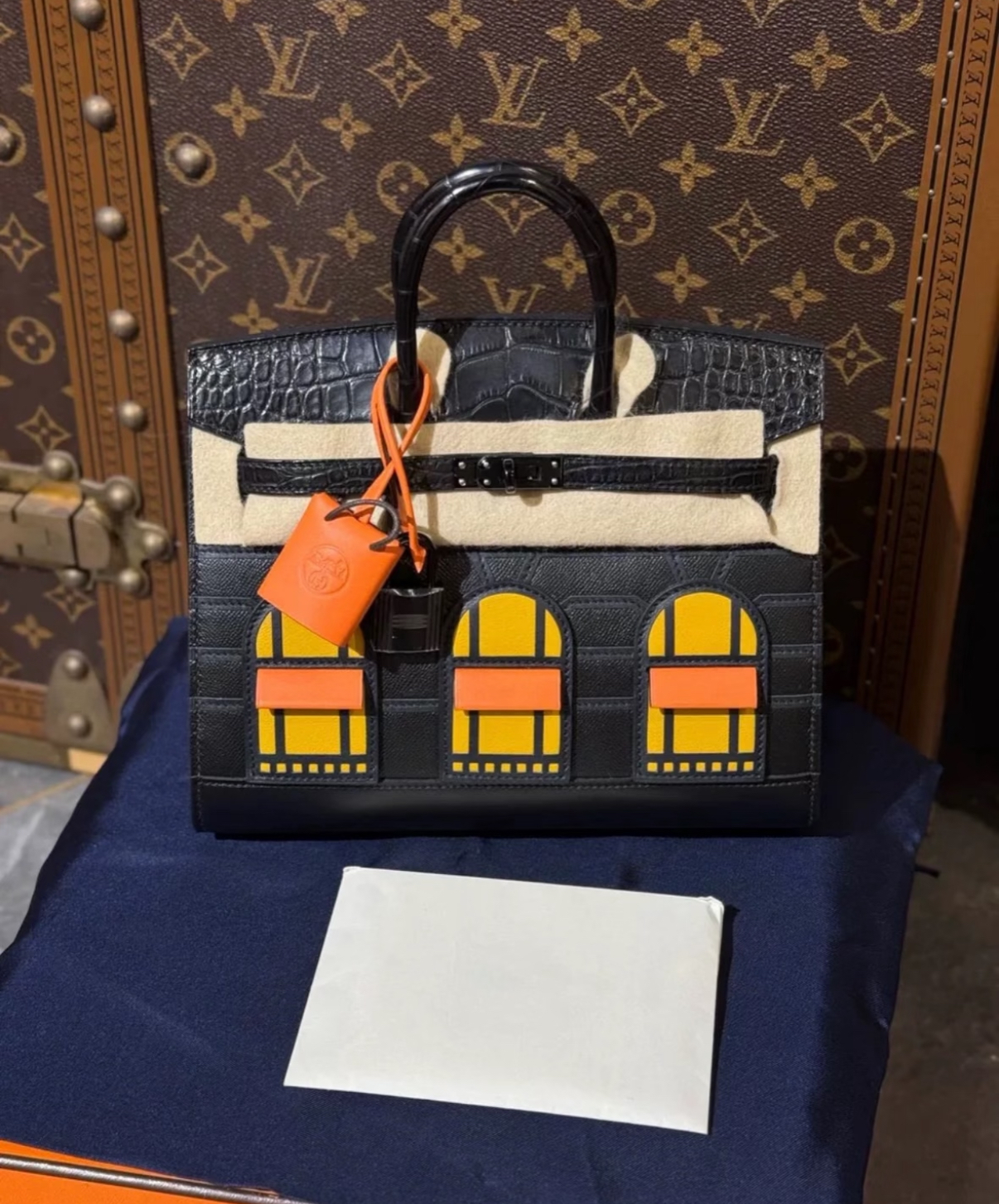 Advanced customization Birkin 25 crocodile skin