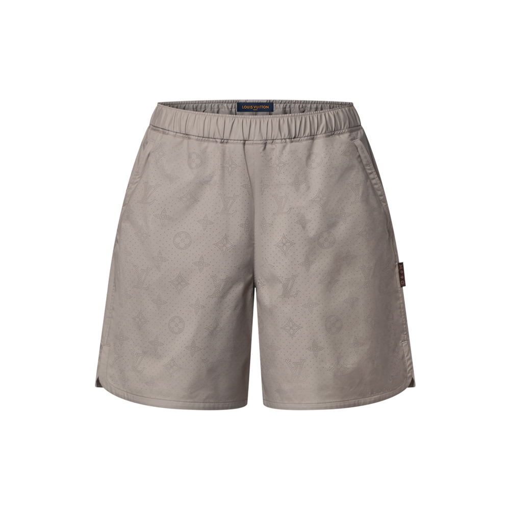 LOUIS VUITTON Monogram Ripstop Warm Up Shorts #387863