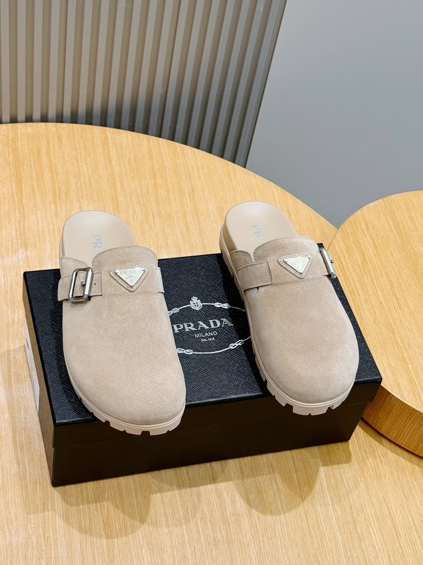 PRADA Suede Mules #384747