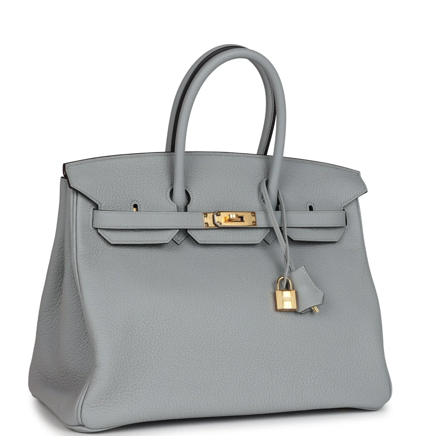Hermes BirkinBleu Glacier Togo Gold Hardware