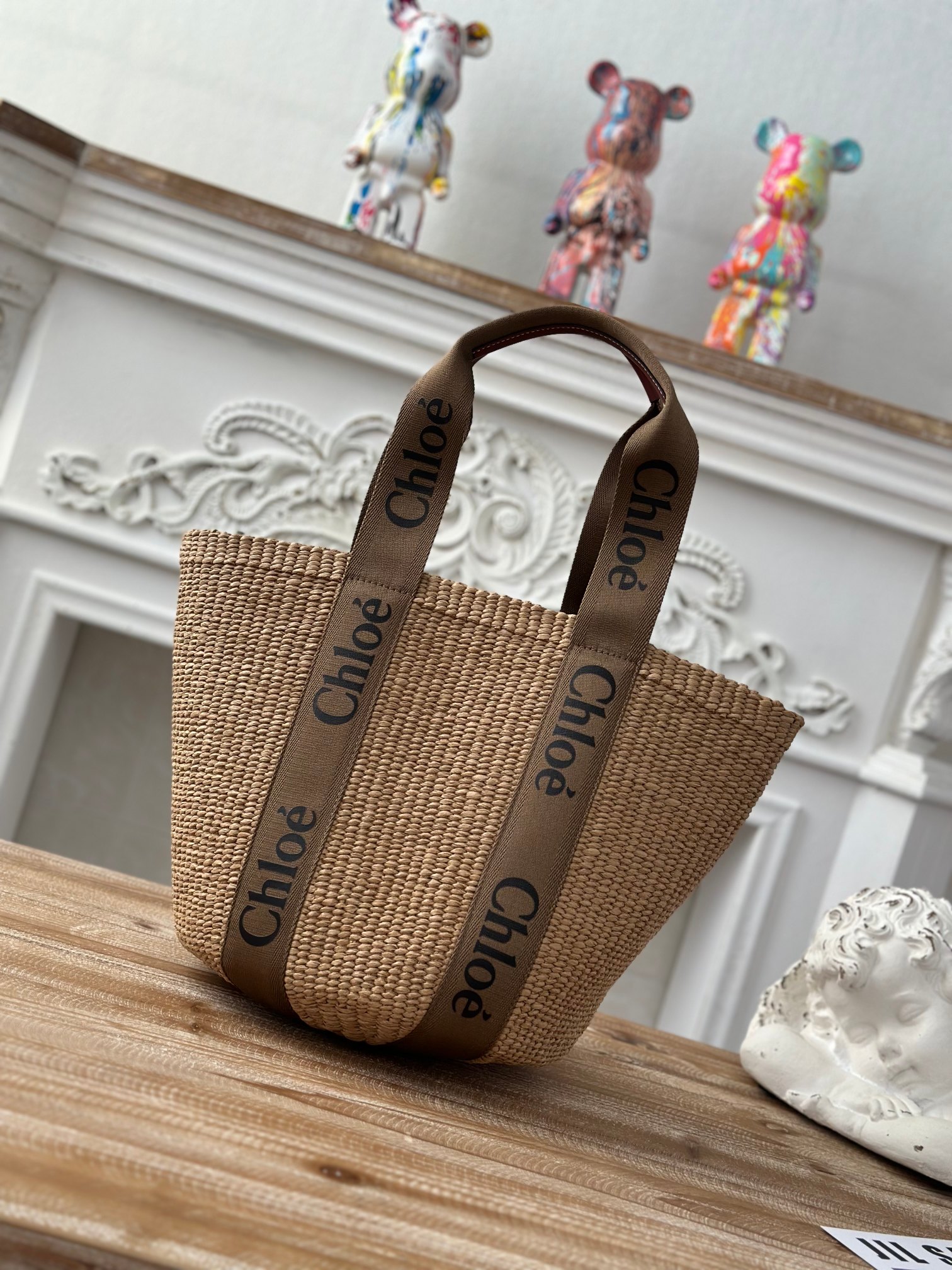 [TOP] Chloe Large Woody Basket Bag 28*48*28cm -Brown - 711 Luxury